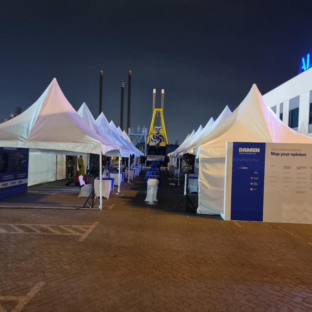 Corporate exhibition tents